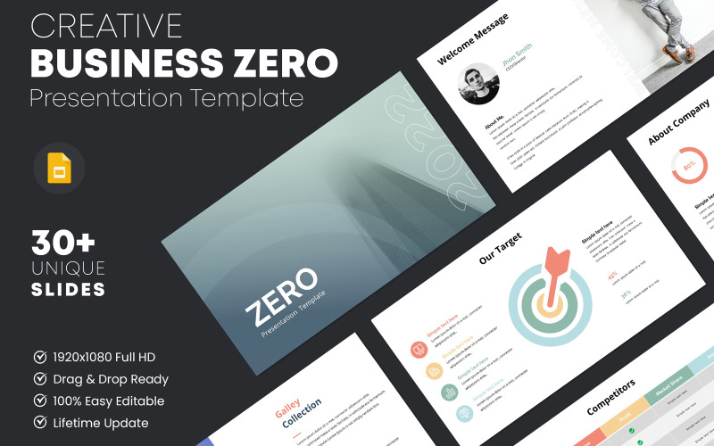 Zéro - Modèle de présentation Google Slides