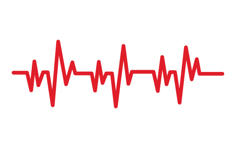 Hearbeat línea médica salud corazón logo