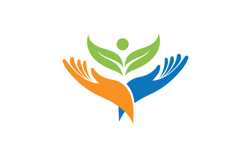Mano ayuda esperanza logo vector v11