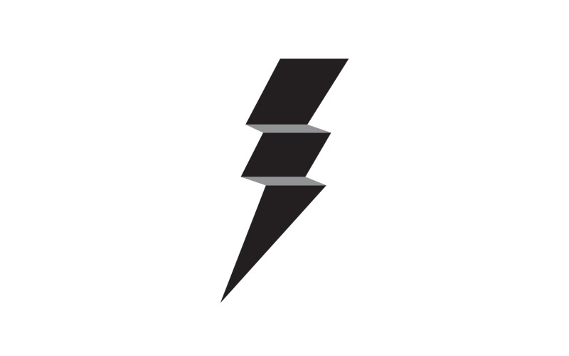 Thunderbolt flash lightning faster logo v38