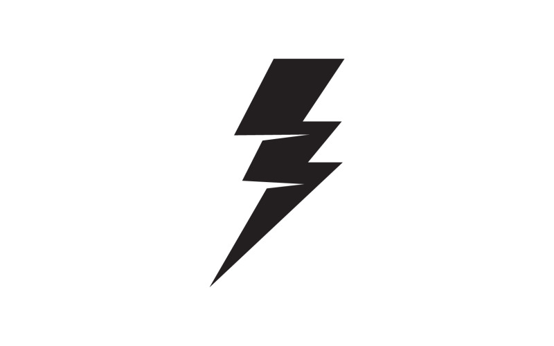 Thunderbolt flash relámpago más rápido logo v74