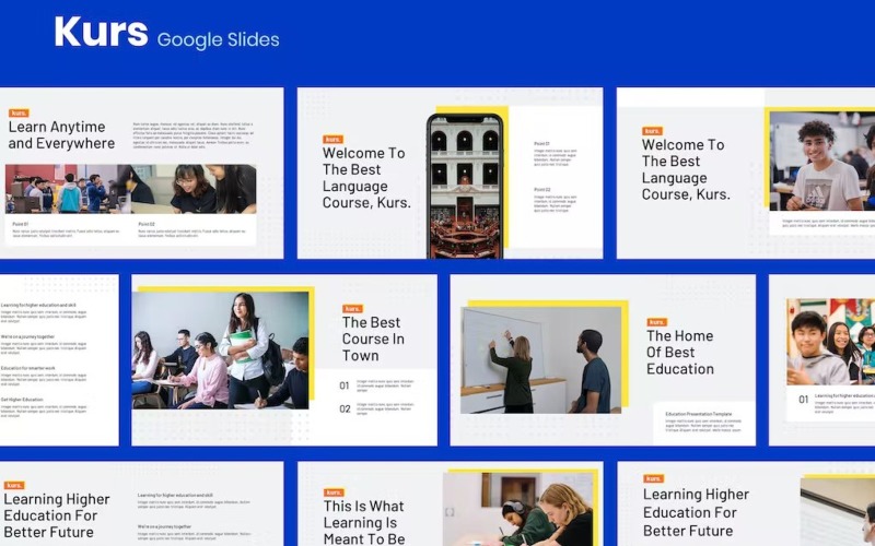 Kurs – Vzdělávací šablona Google Slide