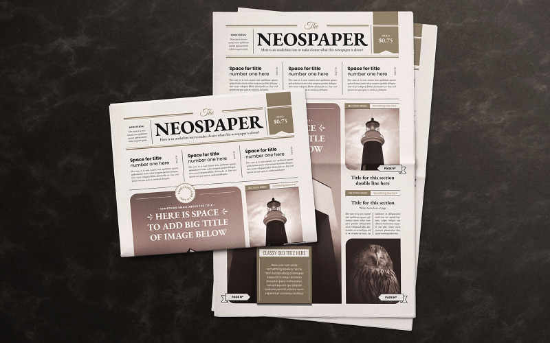 NeoSpaper Indesign-mallen