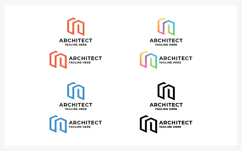 Architekt Později Vektorové Logo