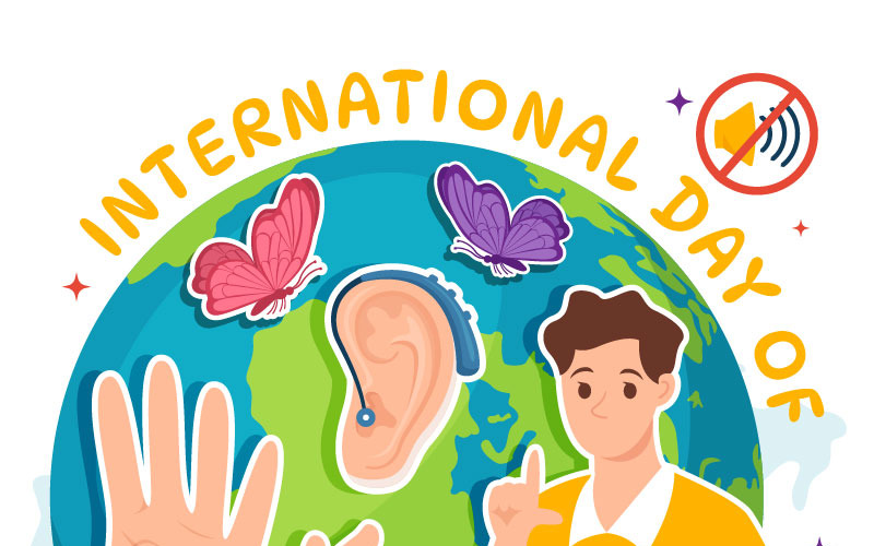 12 Ilustração do Dia Internacional das Línguas de Sinais