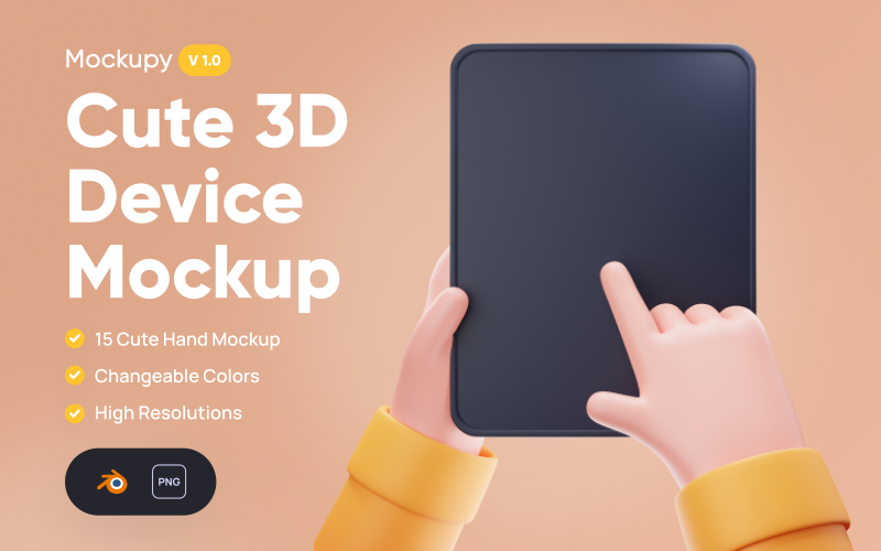 Mockupy - Mockup 3D de dispositivo fofo