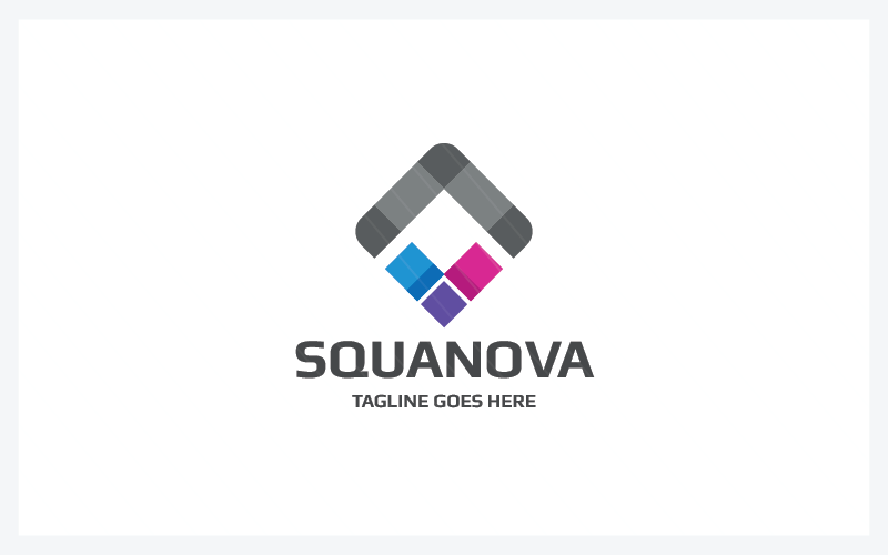 Modelo de logotipo de vetor Squanova