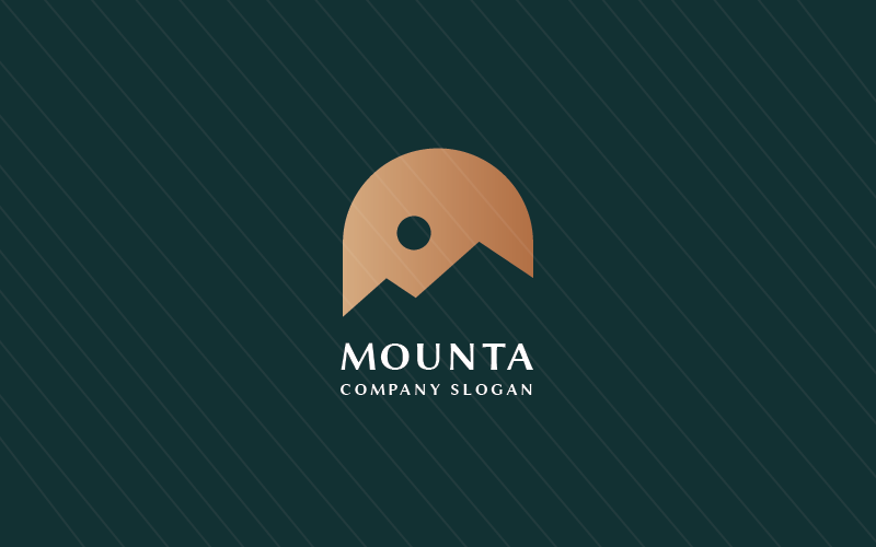 Mountain logotyp - Mountains Peak logotyp mallar