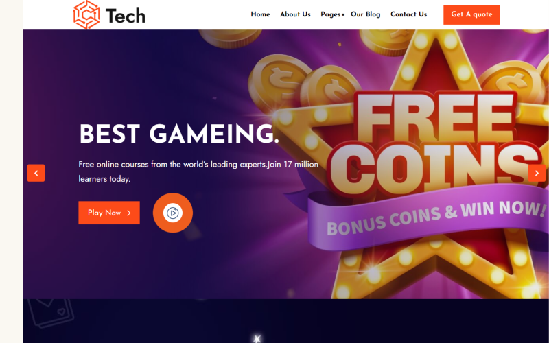 Tech - Tema WordPress per affiliazione di casinò e gioco d'azzardo