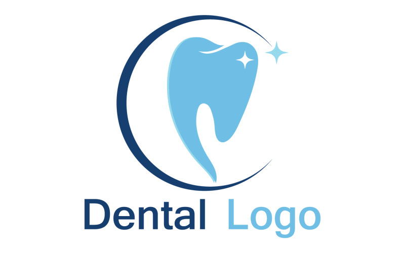 Hälso tandvård dentis logotyp vektor v16