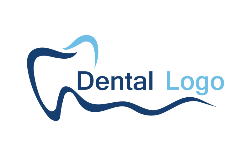Hälso tandvård dentis logotyp vektor v7