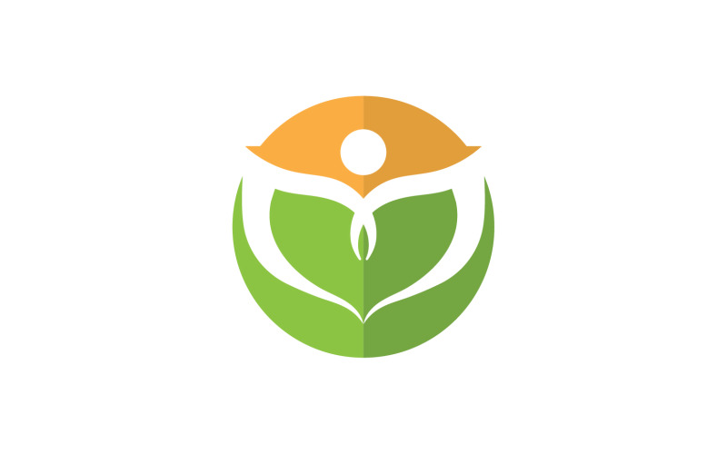 leaf nature go green logo vector v1