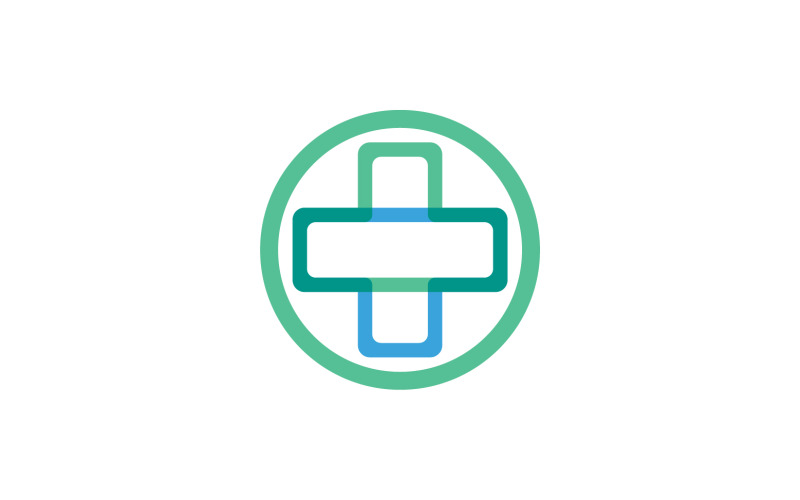 Medisch kruis ziekenhuis logo vector v6