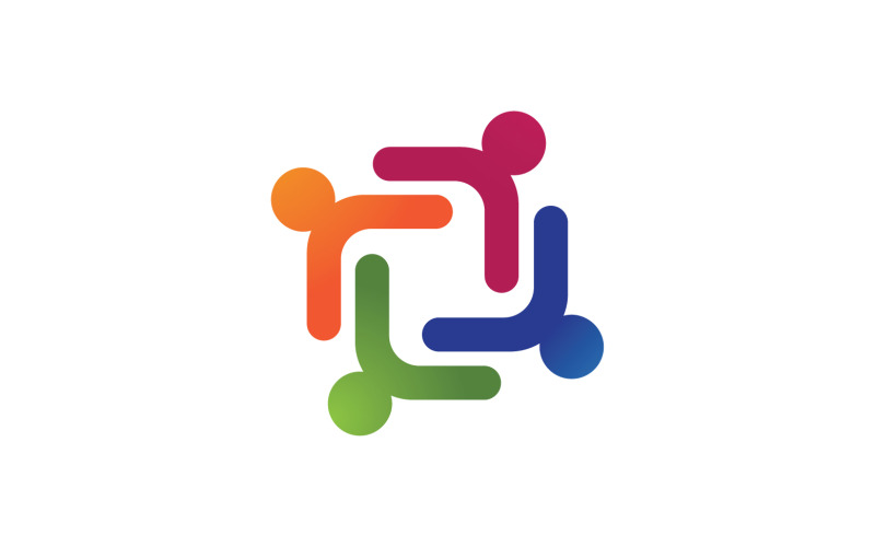 Team gruppo comunità persone team logo v6