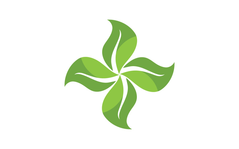 feuille nature passer au vert logo vecteur v6