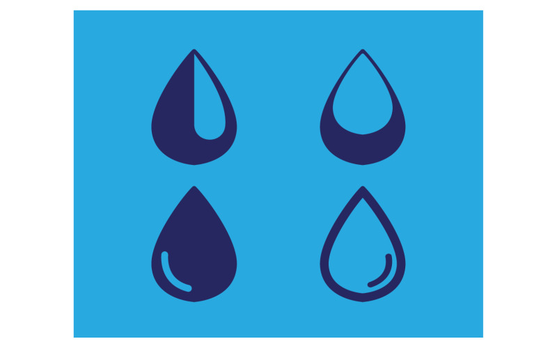 Vetor de logotipo de natureza de óleo de gota d'água v2