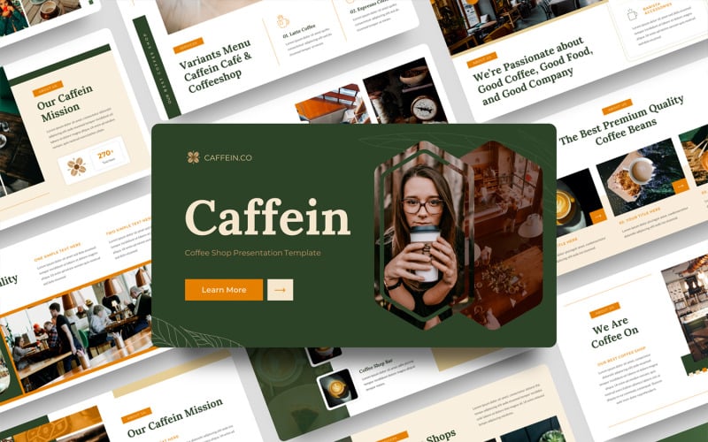 Cafeína - Modelo de PowerPoint de Coffeshop