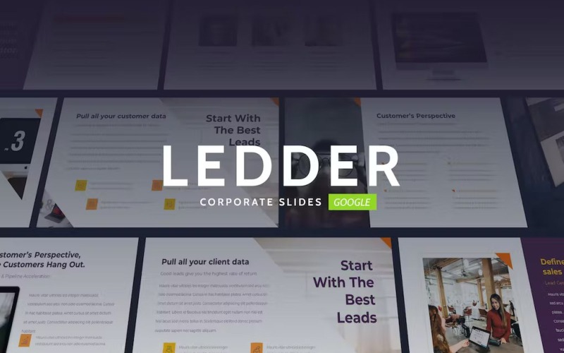 Ledder - Zarif İşletme Teması Google Slaytlar