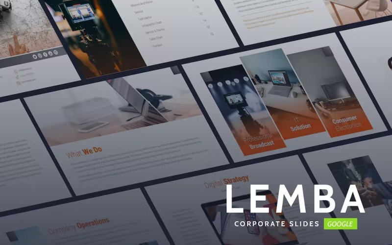 Lemba – Moderne Unternehmen Google Slides