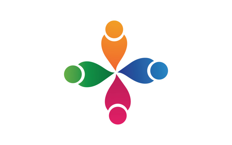 Logotipo de personas de salud de cuidado familiar v6
