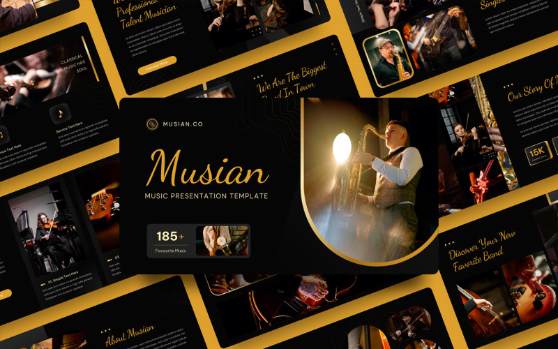 Musiker – Musik-PowerPoint-Vorlage