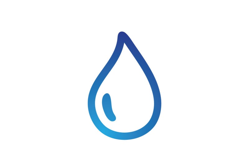 Water aqua drop nature logo vector v15