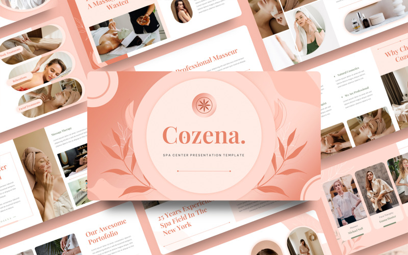 Cozena - 水疗中心 PowerPoint演示模板