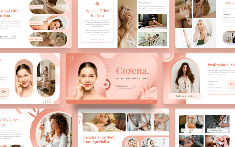 Cozena — szablon prezentacji centrum spa