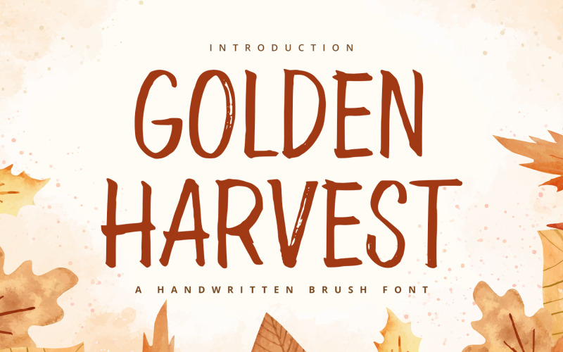 Golden Harvest - handskrivet teckensnitt
