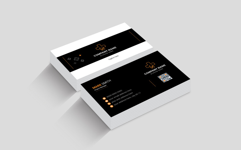 Plantilla de diseño de tarjeta de visita de médico creativo multipropósito GRATIS