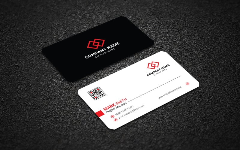 Simple and Clear Business Card Design Template
