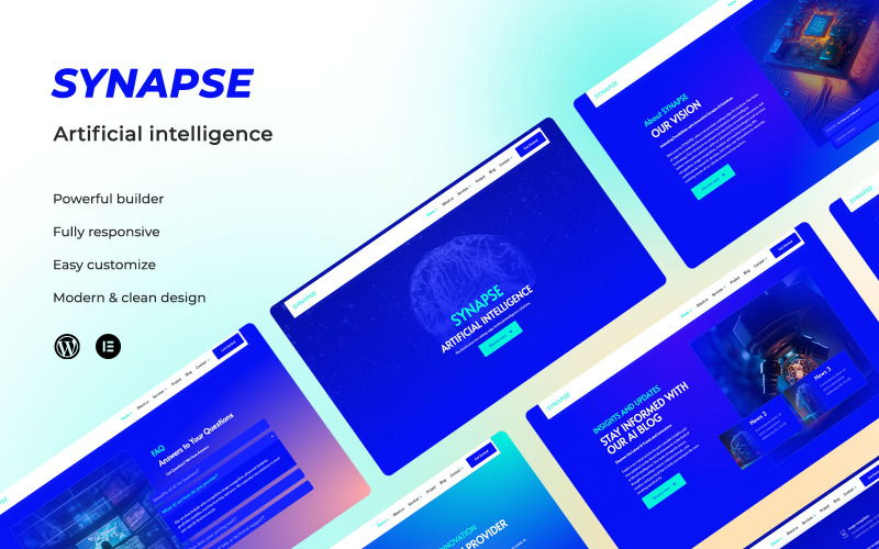 Synapse Yapay Zeka WordPress Şablonu
