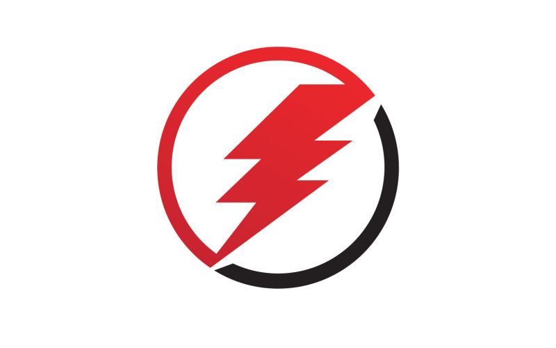 Logo de foudre éclair strom v19 #348585 - TemplateMonster