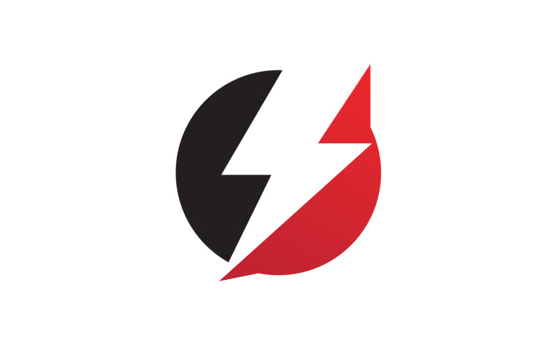 Logo de l'éclair de la foudre de Strom v14