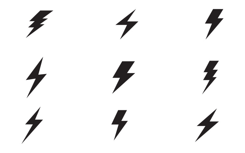 Logo de l'éclair éclair strombolt v28 - TemplateMonster
