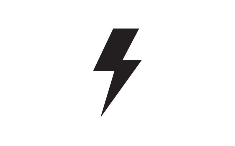 Strom fulmine fulmine logo v8