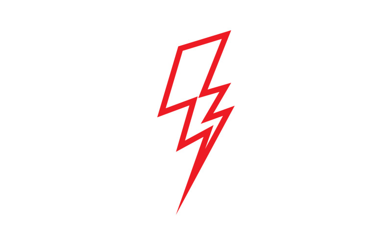 Логотип вектора молнии Strom Thunderbolt v19