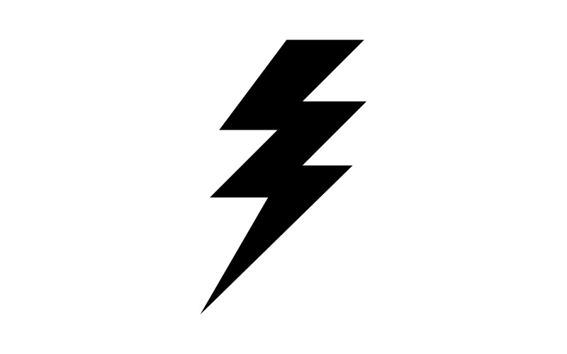 Strom piorun piorun wektor logo v14