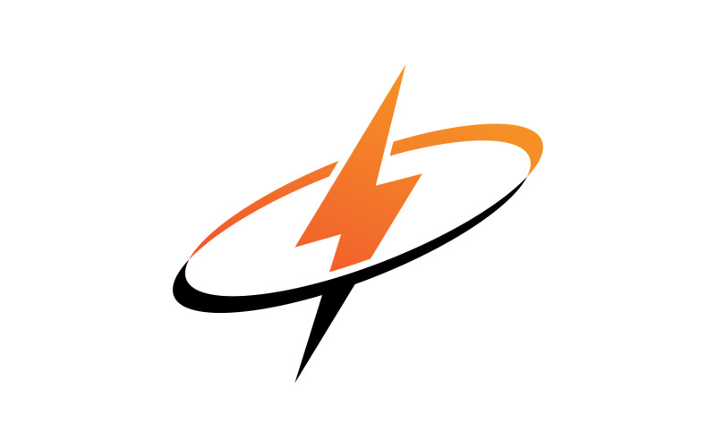 Strom Thunderbolt Lightning Vector Logo V5 - Templatemonster