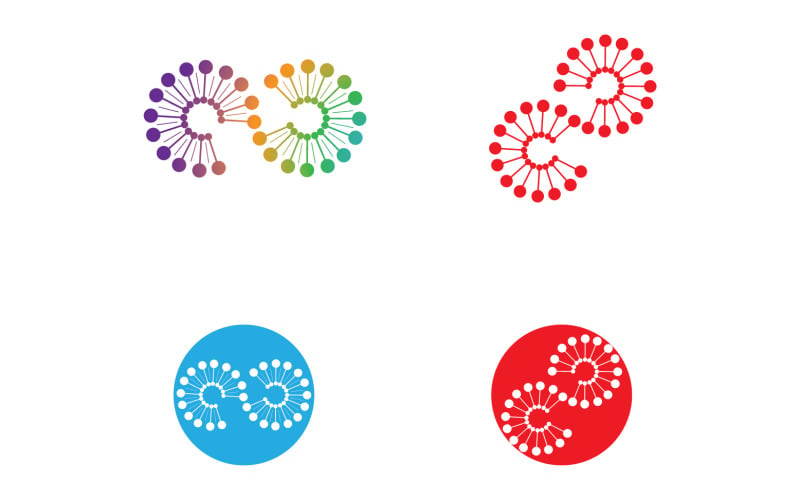 vetor de logotipo de beleza de flor dente-de-leão v1