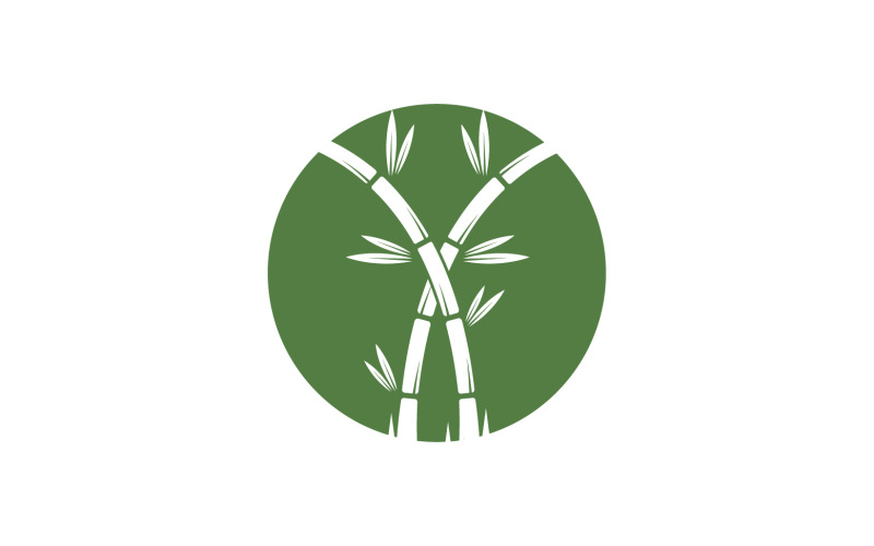 Vettore del logo dell'albero di bambù v30