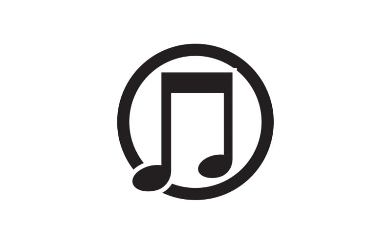 Logo d'icône d'application de lecteur de son de musique v14