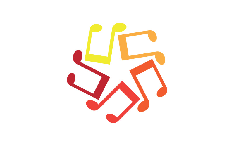Music sound player app icon logo v10