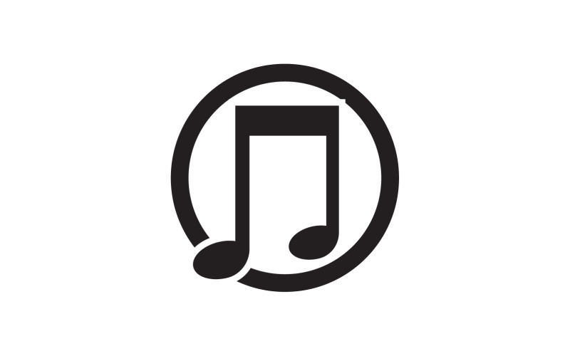 Müzik ses çalar uygulama simgesi logosu v14