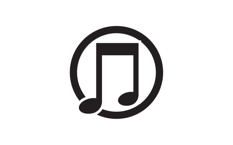 Pictogramlogo voor app voor muziekgeluidsspeler v14