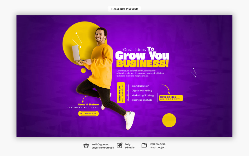 Digital Marketing Agency And Corporate Social Media Web Banner Template