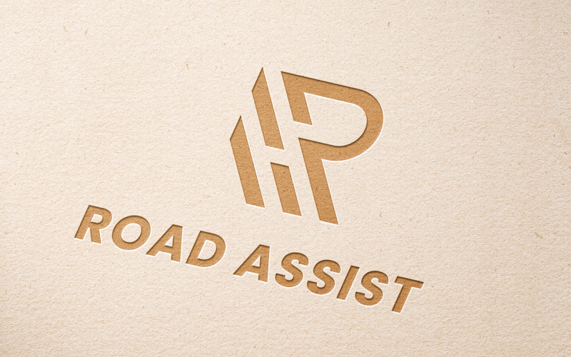 Road Assist – Minimalista R betűs logósablon
