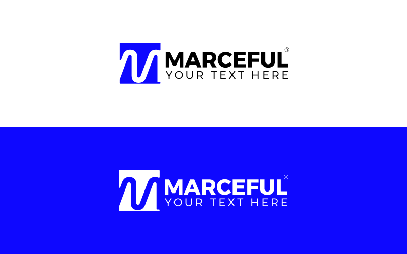 Vektor Branding M logotyp Illustration Design