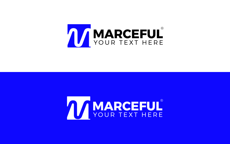 Vektör Markalama M logosu İllüstrasyon Tasarımı