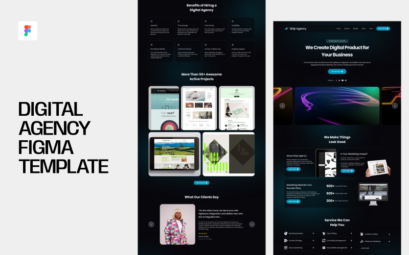 Digital Agency Figma mall
